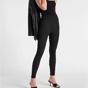 NWOT EXPRESS High Waisted Faux Suede Leggings- Small